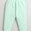 Boys Cotton Blend Solid Thermal Jabla & Jogger Set - Mint Green