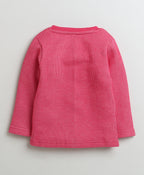 Bumzee Dark Pink Thermal Jabla & Jogger Set, Full Sleeves, Cotton Blend
