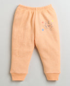 Orange Thermal Jabla & Jogger Set, Full Sleeves