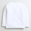 Boys Cotton Blend Solid Thermal T-Shirt & Jogger Set - White