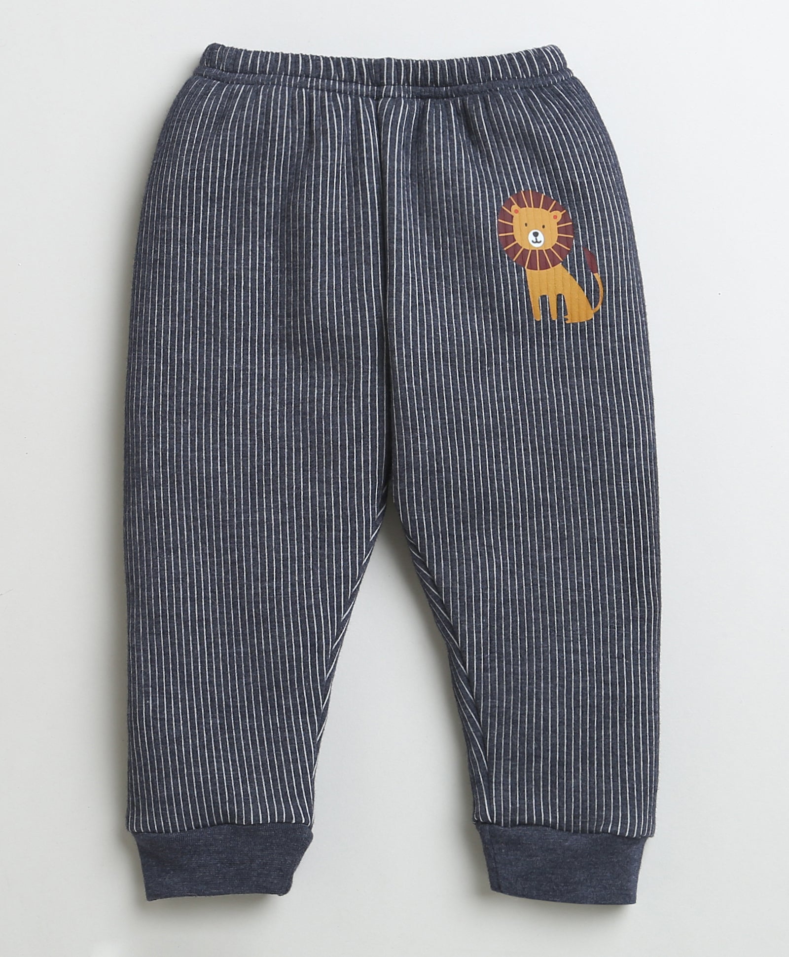 Boys Cotton Blend Solid Thermal T-Shirt & Jogger Set - Charcoal Grey