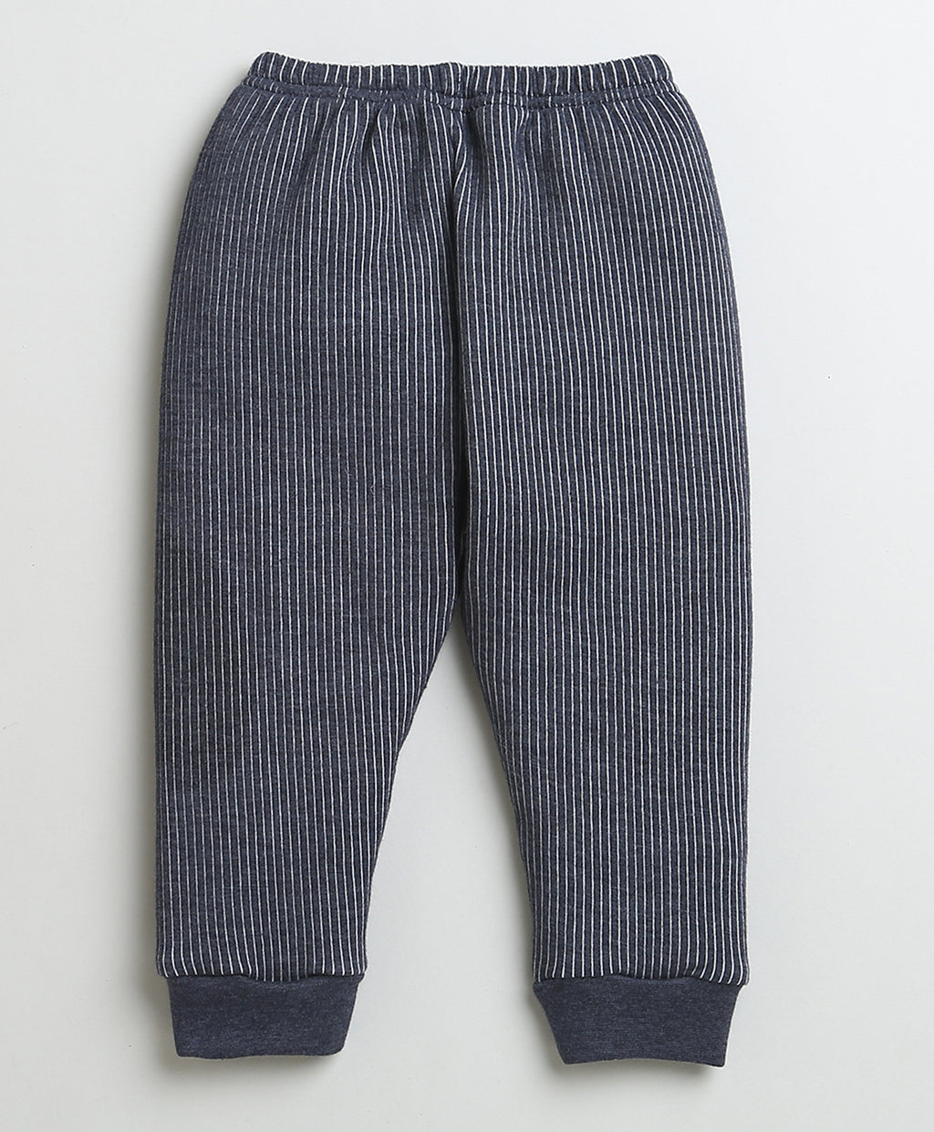 Bumzee Charcoal Grey Thermal T-Shirt & Jogger Set, Full Sleeves, Cotton Blend