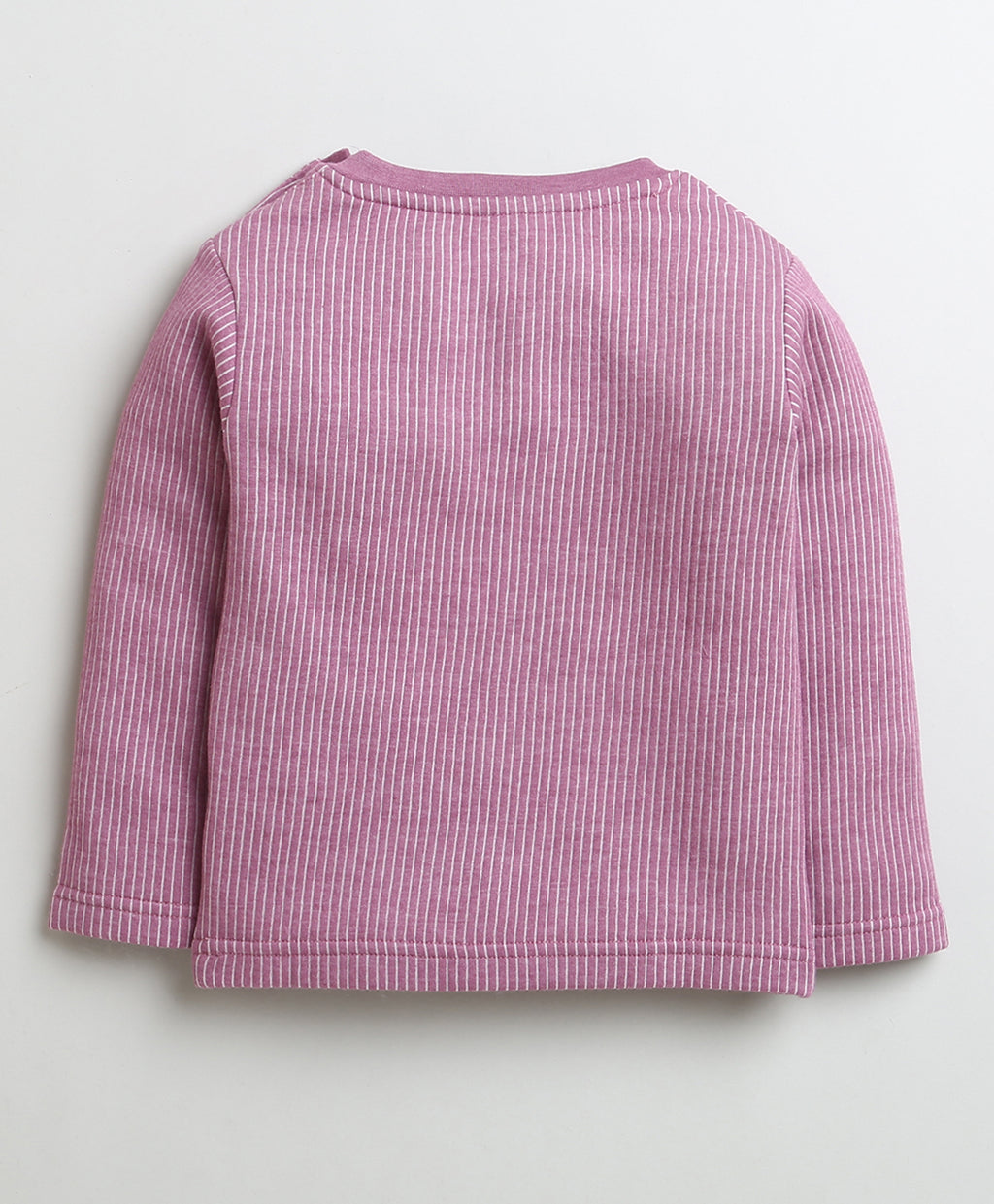 Mauve Thermal T-Shirt & Jogger Set, Full Sleeves