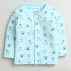 Girls Cotton Blend Penguin Thermal Jabla - Orange & Sky Blue