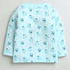 Girls Cotton Blend Penguin Thermal Jabla - Orange & Sky Blue