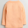 Girls Cotton Blend Penguin Thermal Jabla - Orange & Sky Blue