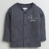 Boys Cotton Blend Jungle Theme Thermal Jabla - White & Charcoal Grey