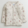 Girls Cotton Blend Elephant Thermal Jabla - Beige & Dark Pink
