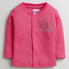 Girls Cotton Blend Elephant Thermal Jabla - Beige & Dark Pink
