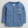 Boys Cotton Blend Bunny Thermal Jabla - Pink & Indigo Blue
