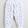 Boys Cotton Blend Bear Thermal Jabla & Jogger Set - White