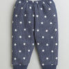 Boys Cotton Blend Star Thermal Jabla & Jogger Set - Charcoal Grey