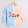 Boys French Terry Tie & Dye Sweatshirt - Blue & Peach