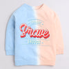 Boys French Terry Tie & Dye Sweatshirt - Blue & Peach