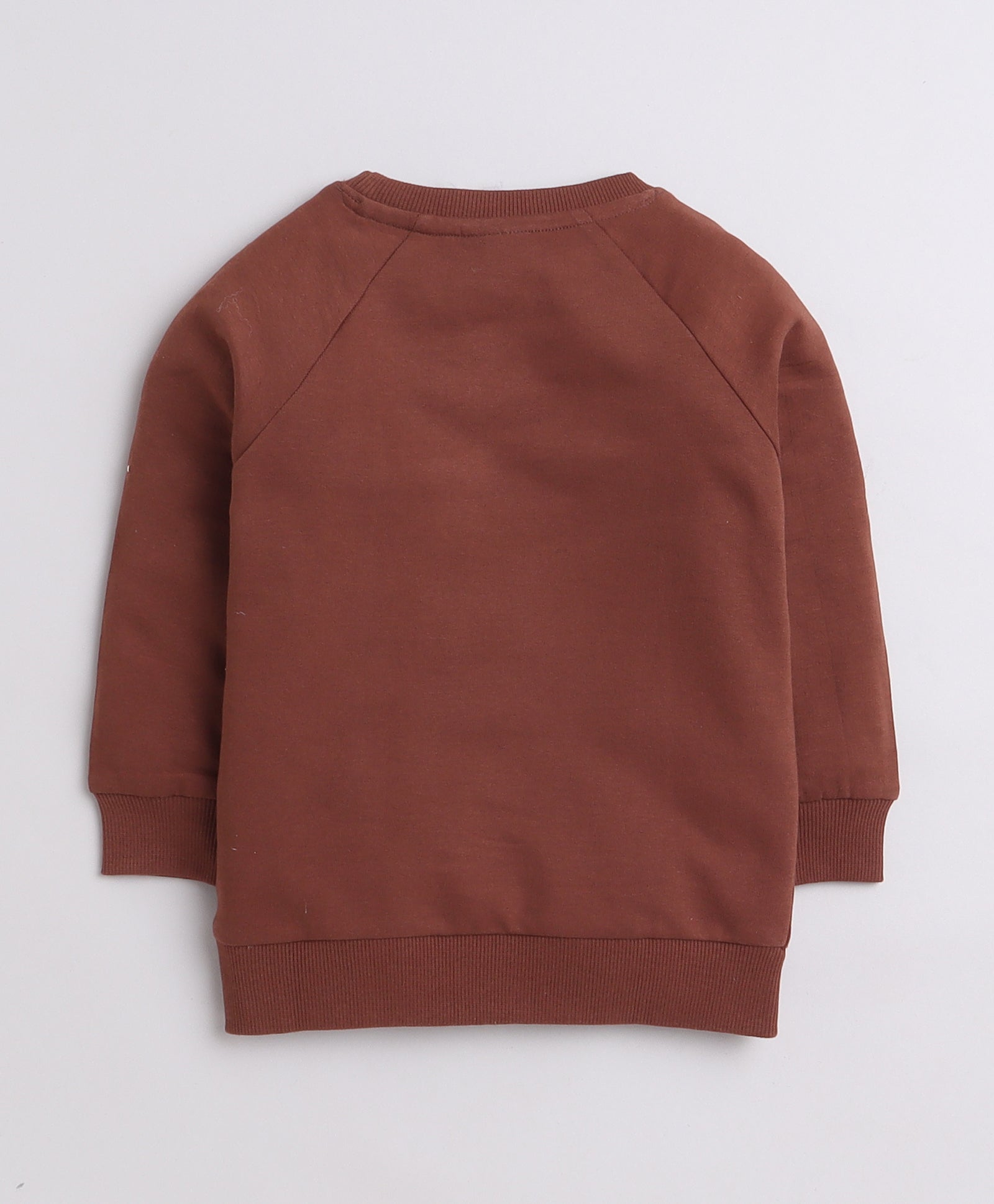 Boys French Terry Bear Sweatshirt - Brown