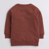 Boys French Terry Bear Sweatshirt - Brown