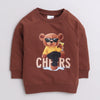 Boys French Terry Bear Sweatshirt - Brown