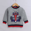 Boys French Terry Racing Car Sweatshirt - Grey
