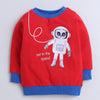 Boys French Terry Astronaut  Sweatshirt - Red