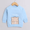 Boys French Terry Bear Sweatshirt - Sky Blue