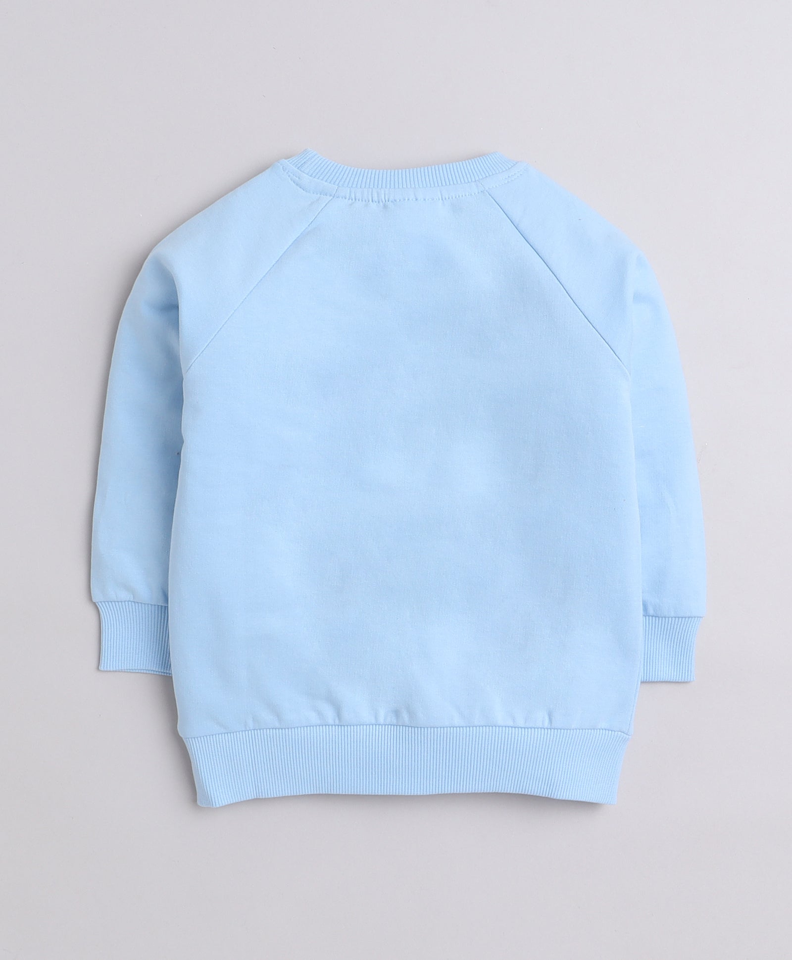 Boys French Terry Bear Sweatshirt - Sky Blue