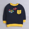Boys French Terry Aeroplane Sweatshirt - Navy