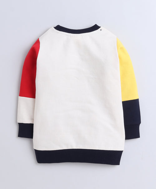 Boys French Terry Colour Blocked Sweatshirt - Multi