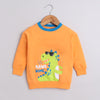 Boys French Terry Dino Sweatshirt - Orange