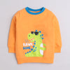Boys French Terry Dino Sweatshirt - Orange