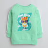 Boys French Terry Cartoon Sweatshirt - Light Green
