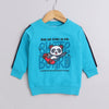 Boys French Terry Cartoon Sweatshirt - Morpho Blue