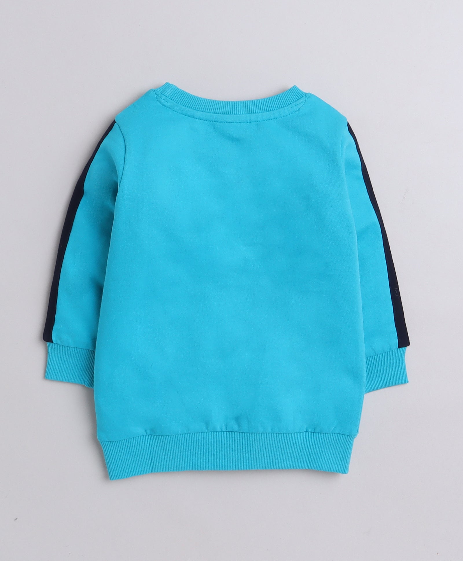 Boys French Terry Cartoon Sweatshirt - Morpho Blue