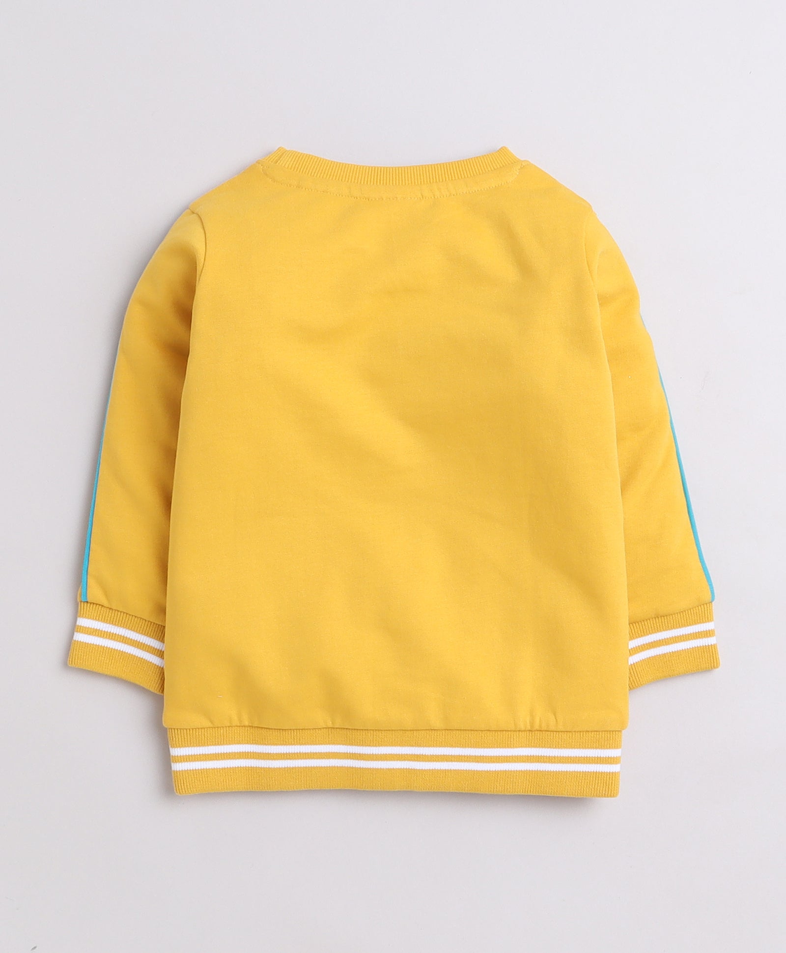 Boys French Terry Text Sweatshirt - Mustard