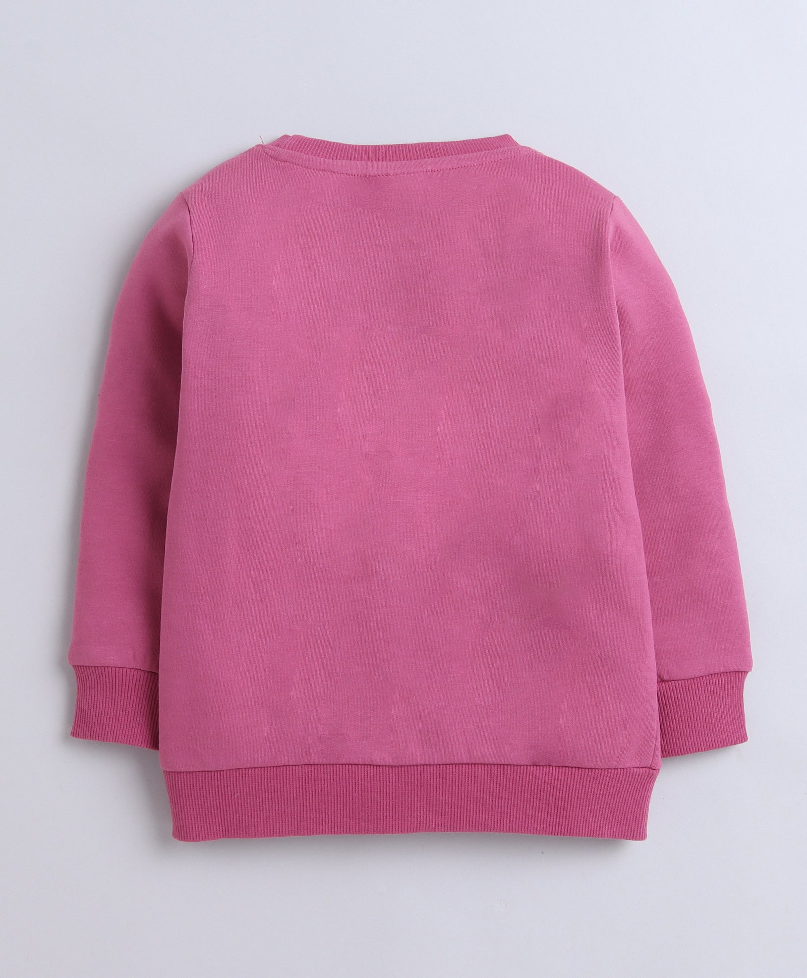 Girls Fleece Animal Sweatshirt - Mauve