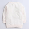 Girls French Terry Cartoon Sweatshirt - Cream