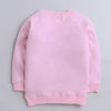 Girls French Terry Rainbow Sweatshirt - Baby Pink