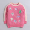 Girls French Terry Cactus & Heart Sweatshirt - Pink