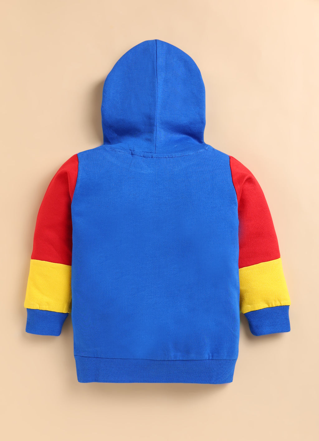 Bumzee Royal Blue Graphic Print Sweatshirt, Full Sleeves, French Terry, Hooded (Style Peb9708N)
