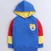 Boys French Terry Typography Hooded Sweatshirt - Royal Blue