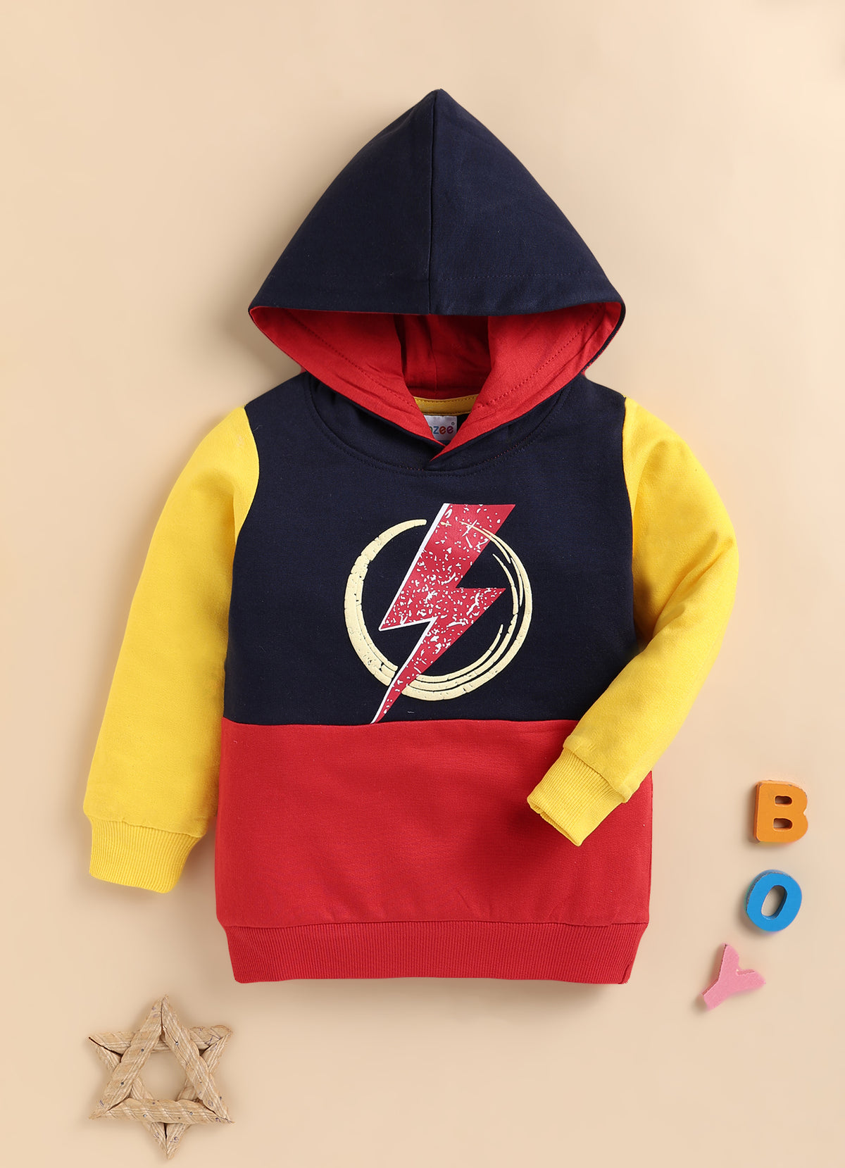 Bumzee Multi Cut & Sew Sweatshirt, Full Sleeves, Fleece