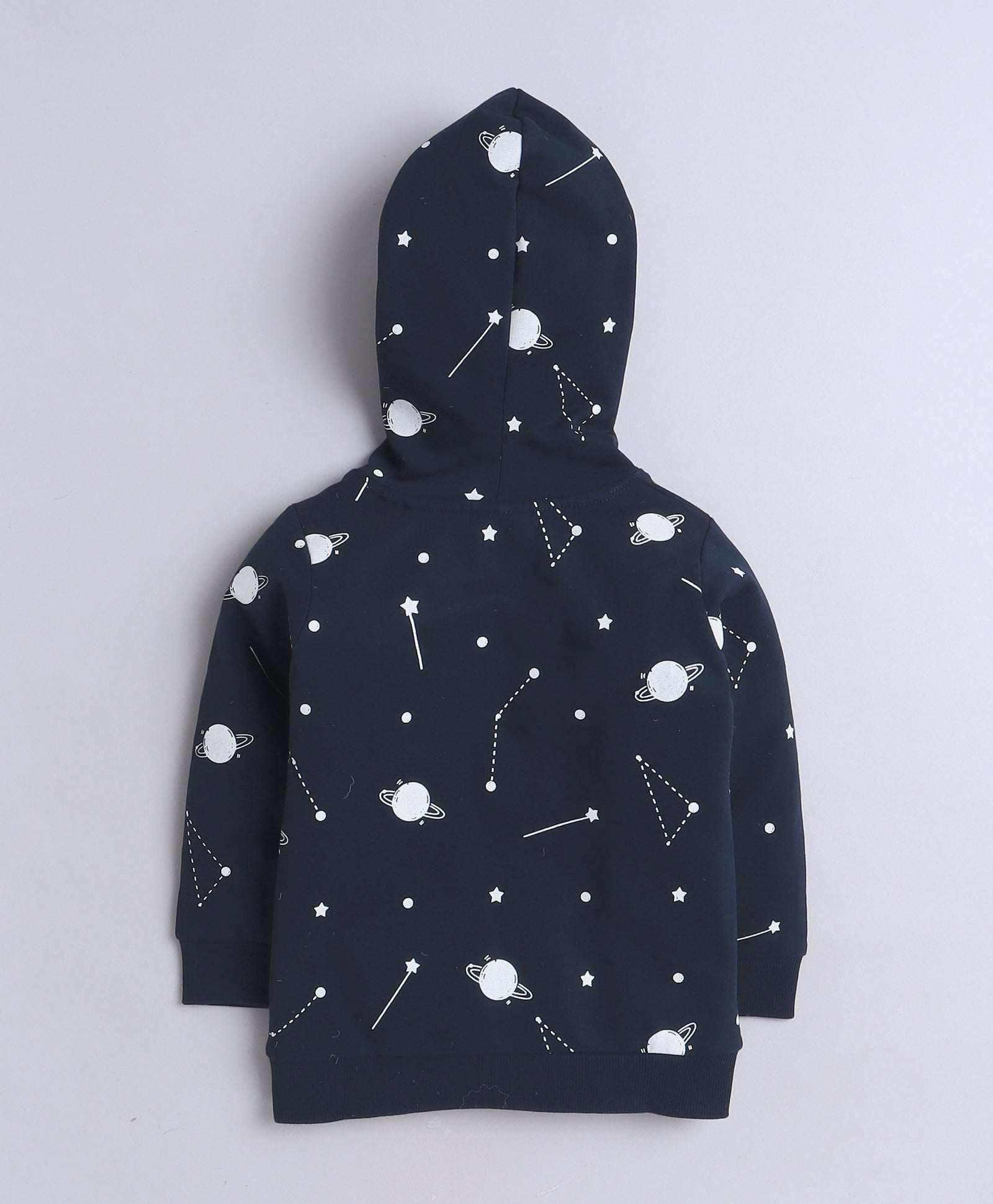 Boys Fleece Astronaut  Hooded Sweatshirt - Navy