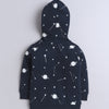 Boys Fleece Astronaut  Hooded Sweatshirt - Navy