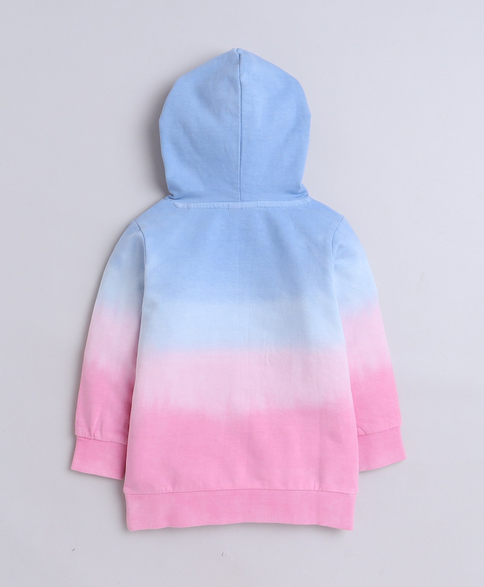 Girls French Terry Cuppy Cake Hooded Sweatshirt - Pink & Blue