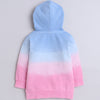 Girls French Terry Cuppy Cake Hooded Sweatshirt - Pink & Blue