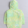 Boys French Terry Text Hooded Sweatshirt - Yellow & Green