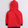 Boys Fleece Basketball Hooded Sweatshirt - Navy & Red