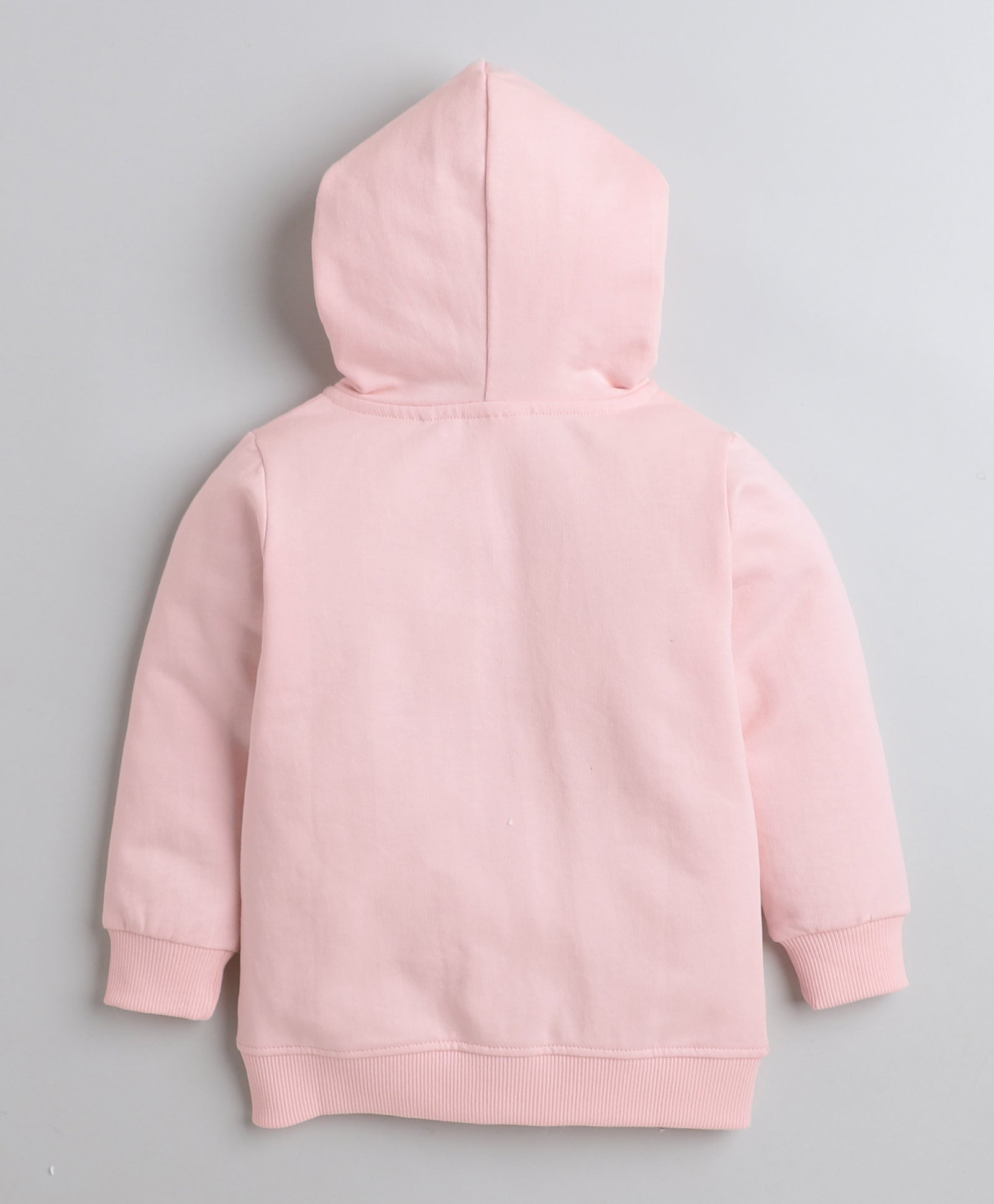 Girls French Terry Angel Hooded Sweatshirt - Pink
