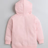 Girls French Terry Angel Hooded Sweatshirt - Pink