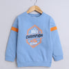 Boys French Terry Typography Sweatshirt - Blue
