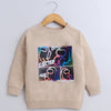 Boys French Terry Graphic Sweatshirt - Beige